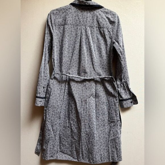 Brooks Brothers floral belted collar shirt dress Sz 6 - Picture 2 of 13